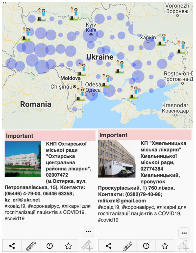 COVID-19 hospitals in Ukraine